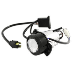 Ellipsoidscheinwerfer SHIN YO 50mm, fern/abblend schwarz E-Hom