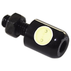 Kennzeichenbeleuchtung LED SHIN YO rund Ø13mm schwarz E-Hom