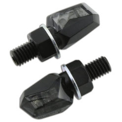 Blinker LED SHIN YO TINY schwarz/getönt E-Hom