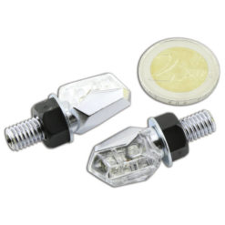 Blinker LED SHIN YO TINY chrom/transparent E-Hom