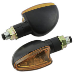 Blinker SHIN YO ARROW kurz, schwarz/orange E-Hom