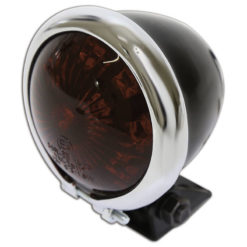 Rücklicht LED SHIN YO BATES STYLE schwarz/chrom, rot E-Hom