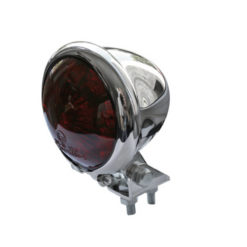 Rücklicht LED SHIN YO BATES STYLE chrom/rot E-Hom