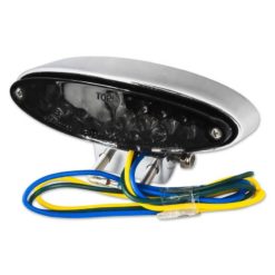 Rücklicht LED SHIN YO NUMBER1 mit Halter, chrom/getönt E-Hom