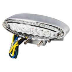 Rücklicht LED SHIN YO NUMBER1 mit Halter,chrom/transparent E-Hom