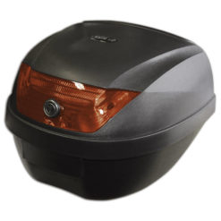 Top Case SHIN YO ROME 28l schwarz, rot, inkl. Halterung