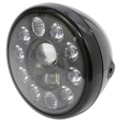 Scheinwerfer LED HIGHSIDER RENO TYP 1 190mm, schwarz E-Hom