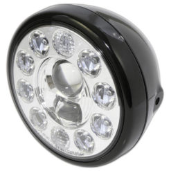 Scheinwerfer LED HIGHSIDER RENO TYP 1 190mm, schwarz,chrom E-Hom