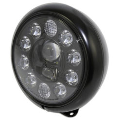 Scheinwerfer LED HIGHSIDER HD-STYLE TYP 1 210mm, schwarz m.E-Hom