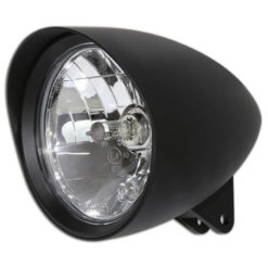 Scheinwerfer HIGHSIDER CLASSIC 1, 157mm, schwarz, Schirm E-Hom