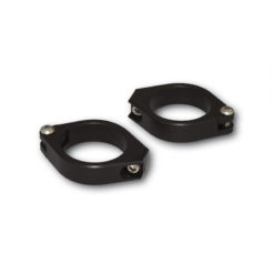 Standrohrschellen HIGHSIDER CNC (Paar) Alu schwarz Ø35-37mm