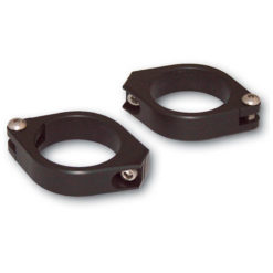 Standrohrschellen HIGHSIDER CNC (Paar) Alu schwarz Ø38-41mm