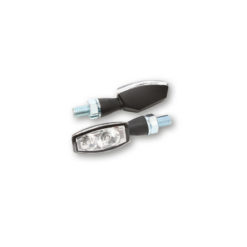 Blinker LED HIGHSIDER BLAZE schwarz/transparent, Rücklicht E-Hom