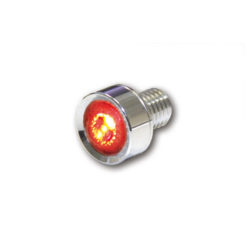 Rücklicht LED HIGHSIDER MONO chrom/transparent E-Hom