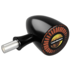 Blinker LED HIGHSIDER ROCKET BULLET schw./getönt,Pos.Licht E-Hom