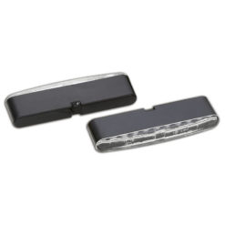 Blinker LED HIGHSIDER STRIPE schwarz/transparent E-Hom