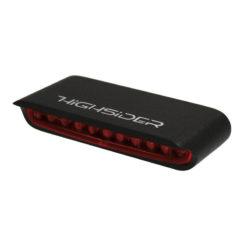 Rücklicht LED HIGHSIDER STRIPE ALU schwarz/rot E-Hom