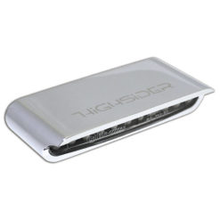 Blinker LED HIGHSIDER STRIPE ALU chrom/transparent E-Hom