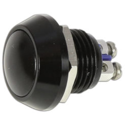 Schalter (Taster) Ø 17.5mm HIGHSIDER Alu, schwarz