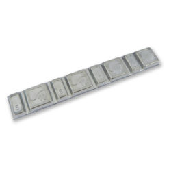 Auswuchtgewicht 15mm breit, (10 Stück) à 4x5g/4x10g silber
