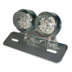 Rücklicht LED mit Alu Kennzeichen-Halter CE