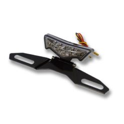 Rücklicht mini LED 12V mit Nr-Halter smoke CE