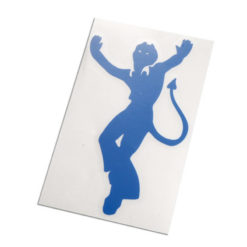 Aufkleber devil blau (12cm) NETTOPREIS