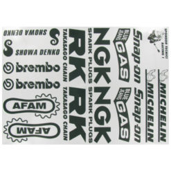 Kleberset Honda schwarz (Sponsorkit) (34x24cm)