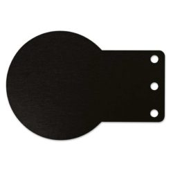 Halterung für Geschwindigkeitskleber rund Aluminium schwarz (1 Stk)