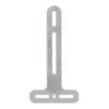 Halter/Halterung T Rückstrahler Inox 150x75x2mm gerade H20.5mm