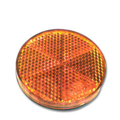 Rückstrahler rund/orange CE zum stecken 55mm