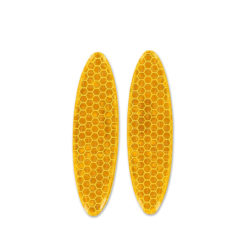 Rückstrahler 89x25mm oval orange zum kleben (2 Stück)