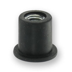 Gummiklemmmutter M6  D:12.5  L: 13.5mm  (1 Stück)
