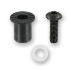 Gummiklemmmuttern M5x16mm inkl. Schrauben schwarz (8 Stück)