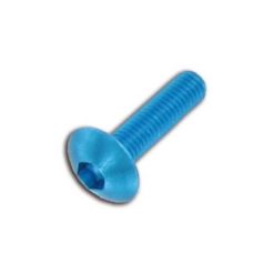 Flachkopfschraube M5x30mm blau (6 Stück)