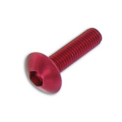 Flachkopfschraube M6x20mm rot (6 Stück)