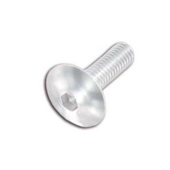 Flachkopfschraube M6x30mm Alu-silber (6 Stück)