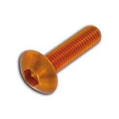 Flachkopfschraube M6x30mm orange (6 Stück)
