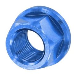 Radmutter M12x1.25mm Alu blau (1 Stück)