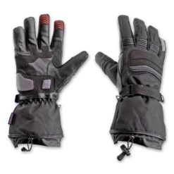 Handschuhe Winter Rindsleder mit smart touch, schwarz, S