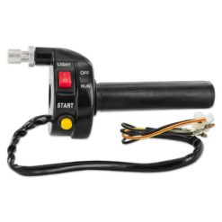 Gasgriff universal mit Startknopf + RUN/OFF Schalter