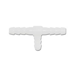 Verbindungsstück T Form 5mm für Benzinschlauch, Oelschlauch, Lungen weiss