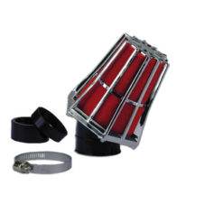 Luftfilter TNT (Ø 28-35mm) chrom-rot 45°