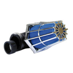 Luftfilter TNT (Ø 28-35mm) chrom-blau 90°