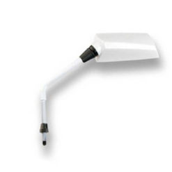 Rückspiegel Retro GP 1 weiss links M8