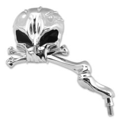 Rückspiegel Totenkopf chrom universal rechts