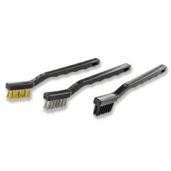 Reinigungsbürsten-Set 3Stk Kunststoff, Messing, Stahl 35x10mm