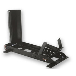 Motorradständer verstellbar für Transport, Stahl, schwarz