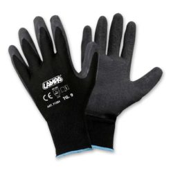 Montagehandschuhe nahtfrei, Nylon, schwarz Grösse L (9) (Paar)