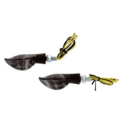 Blinkerset str8 Curve LED schwarz/transparent CE